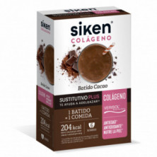 Siken Sustitutivo Plus Colágeno Batido Cacao 6 Sobres