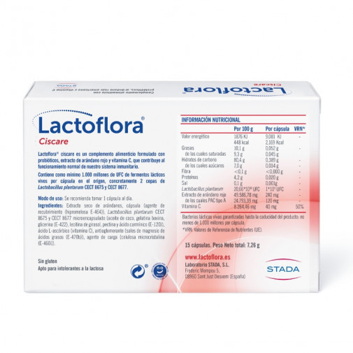Lactoflora Ciscare 15 Cápsulas