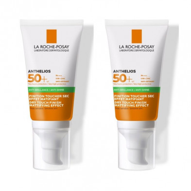 La Roche Posay Anthelios Anti Brillos Toque Seco SPF 50+ Duplo 2x50 ml