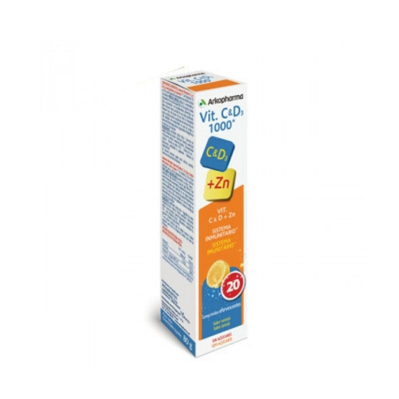 Vitamina C 1000mg y D3 20 Comprimidos Arkopharma