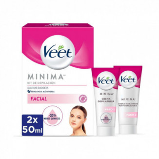 Crema Depilatoria Facial Kit 2x50ml Veet