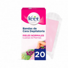 Bandas de Cera Fría Piel Normal 20B  Veet