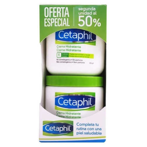 Crema Hidratante Pieles Sensibles Y Secas Duplo 2x453g Cetaphil