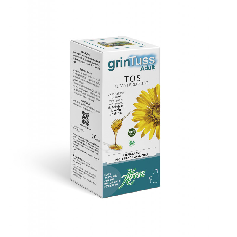 GrinTuss Jarabe Adultos Tos Seca 180g Aboca