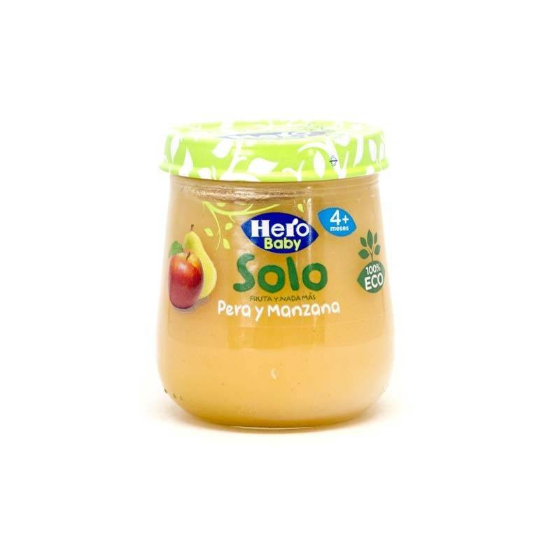 Hero Baby Solo Pera y Manzana Tarrito Ecológico 120g