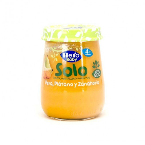 Hero Baby Solo Pera Platano Zanah 120 G