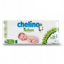 Pañales Chelino Nature Talla 1 (1-3Kg) 28 Unidades