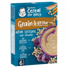 Papillas De Cereales Para Bebés De Avena Integral Con Ciruela 250 gr Gerber