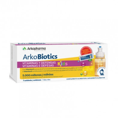 ArkoBiotics Vitaminas y Defensas Kids 7 Unidosis Arkopharma