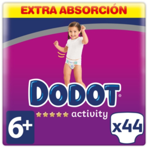 Dodot Activity Extra Talla 6+ (+14 Kg) 44 Uds