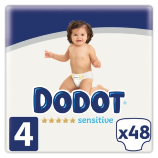 Dodot Sensitive Pañales Talla 4 (9-14 Kg) 48 Uds