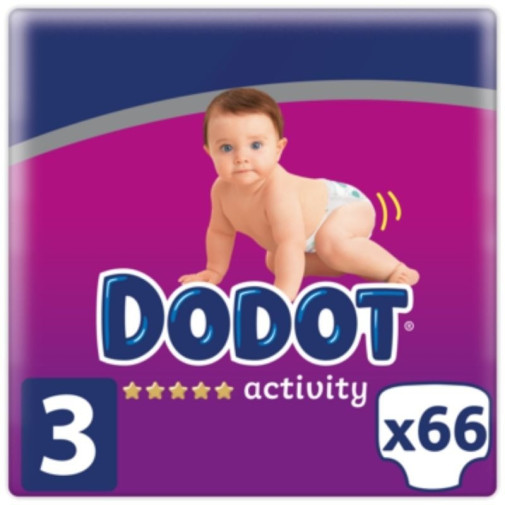 Dodot Activity Talla 3 (6-10 Kg) 66 Uds