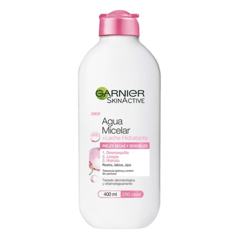 Agua Micelar con Leche Hidratante 400 ml Garnier