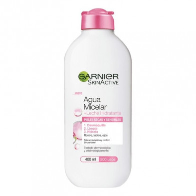 Agua Micelar con Leche Hidratante 400 ml Garnier