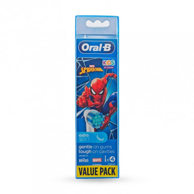 Cabezales de Recambio Spiderman 4 Unidades Oral-B