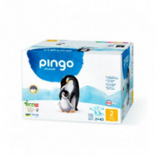 Pañales Ecológicos Talla 2 Mini (3-6 kg) 2x42 Unidades Pingo