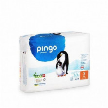 Pañales Ecológicos Talla 3 Midi (4-9 kg) 44 Unidades Pingo