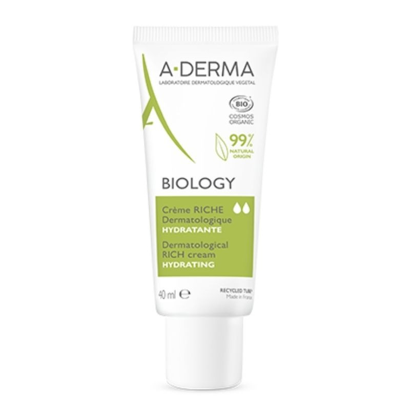 Biology Crema Hidratante Rica Dermatológica 40 ml A-Derma