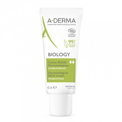 Biology Crema Hidratante Rica Dermatológica 40 ml A-Derma