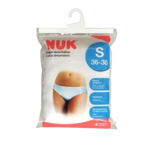 Bragas Desechables Talla S (36-68) 4 Unidades Nuk