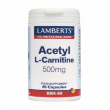 L-Acetil Carnitina 500 mg 60 Cápsulas Lamberts