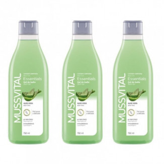 Gel Baño Aloe Vera Triplo 3x750 ml Mussvital