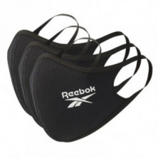 Mascarilla Tela Reebok Talla XS/S 3 Unidades Negra