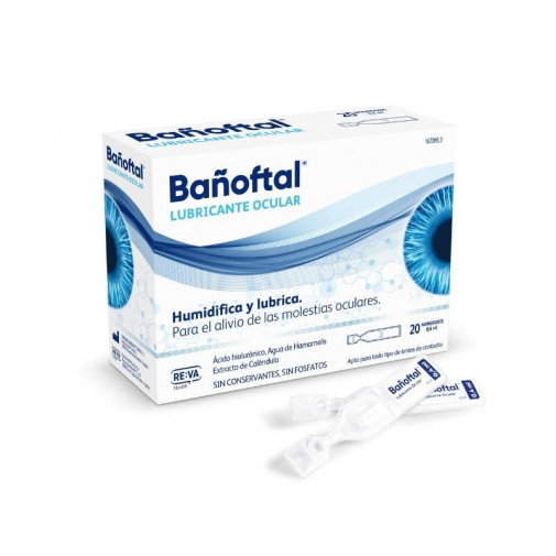 Bañoftal Lubricante Ocular 20 Monodosi