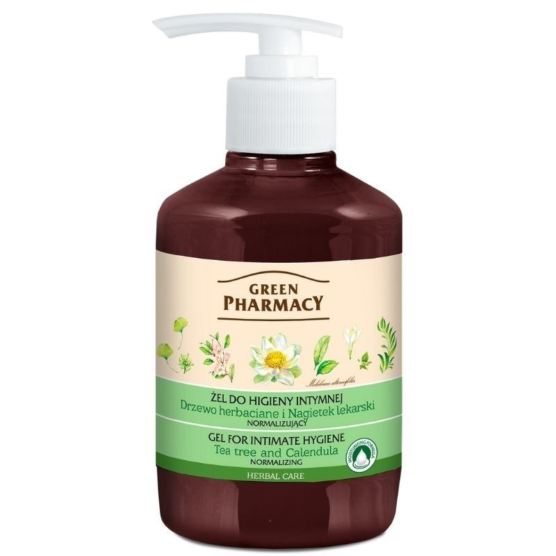 Gel Higiene Íntima Diaria Arbol de Té y Caléndula 370 ml Green Pharmacy