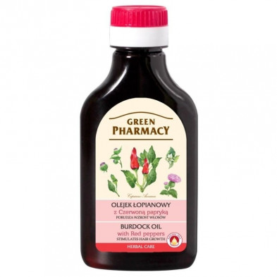 Aceite de Bardana Pimienta Roja Crecimiento Pelo 100 ml Green Pharmacy