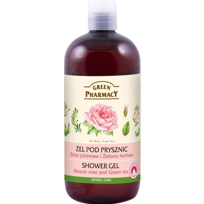 Gel de Ducha Rosa Mosqueta y Te Verde 500 ml Green Pharmacy