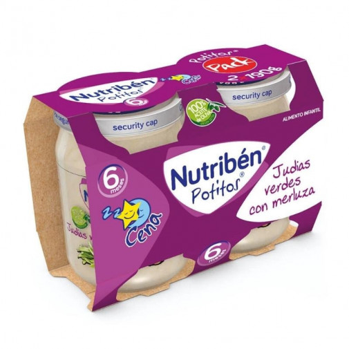 Nutriben Cena Judias Con  Merluza 2x190