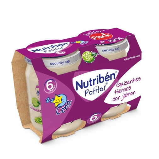 Nutriben Cena Guisantes Con Jamon 2X190
