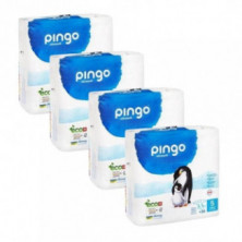 Pack Pañales Ecológicos Talla 5 Junior (12-25 kg) 4x36 Unidades Pingo