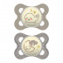 Chupete Original Night Silicona Gris +0 Meses 2 Uds Mam