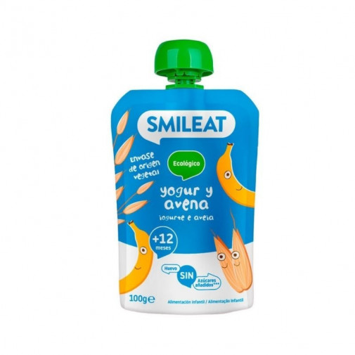 Pouch De Yogur De Avena 100 Gr Smileat