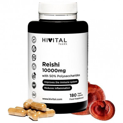 Reishi 10000 mg 180 Cápsulas Hivital