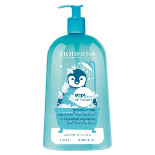 Gel Limpiador Abcderm Moussant 1l Bioderma