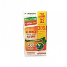 Arkovital Acerola 1000 Vitamina C Pack 2x20 Comprimidos Arkopharma