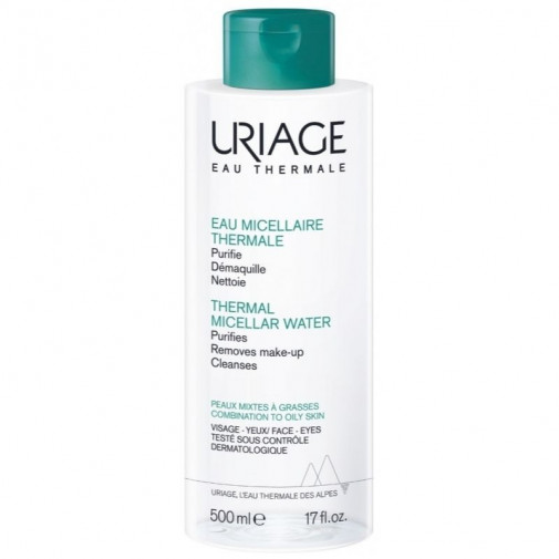 Agua Micelar Termal Pieles Mixtas A Grasas 500 Ml Uriage