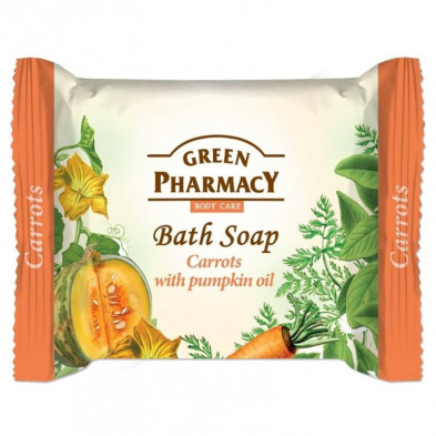 Jabón de Baño de Zanahoria con Aceite de Calabaza 100 gr Green Pharmacy