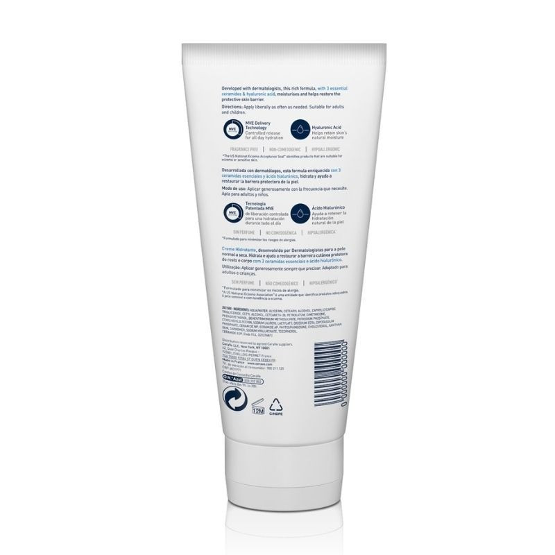 CeraVe Crema Hidratante Rostro y Cuerpo Piel Seca/Muy Seca 177ml