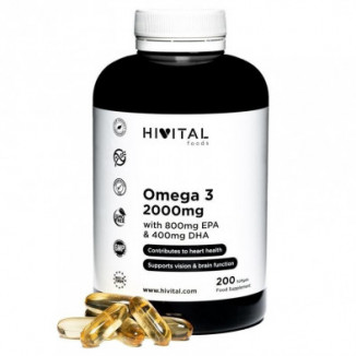 Omega 3 200 cápsulas Hivital