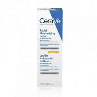 CeraVe Loción Hidratante de Rostro SPF30 Piel Normal/Seca 52ml