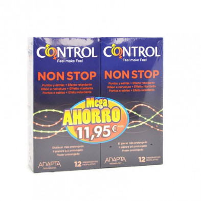 Preservativos Control Non Stop Duplo 2x12