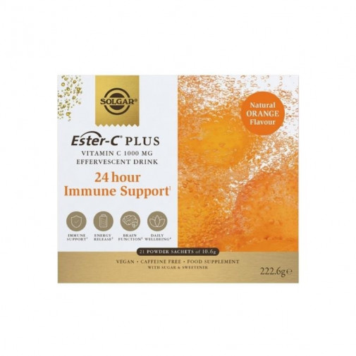 Solgar Ester C Plus Vitamina C 1000 Mg Efervescente 21 Sobres