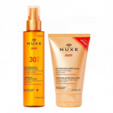 Pack Aceite Bronceador SPF30 150ml + Leche Refrescante 100ml Nuxe