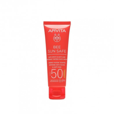 Crema Anti Edad Y Anti Manchas Con Color SPF50 50 ml Apivita