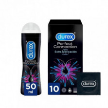 Pack Preservativos Perfect Connection 10uds + Lubricante Perfect Connection 50ml Durex