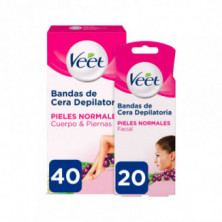 Pack Depilación Cera Fría Piel Normal Veet